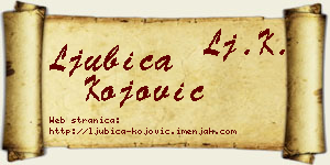 Ljubica Kojović vizit kartica